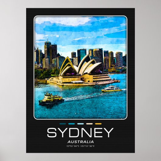Sydney City Poster (Vorne)