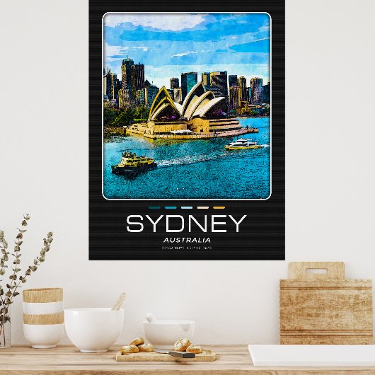 Sydney City Poster (Küche)