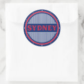 Sydney City Pride Emblem – Australian Identity Runder Aufkleber (Tasche)