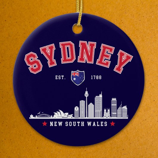 Sydney Cityscape, Australia Keramik Ornament