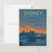 Sydney, die Hafencity-Postkarte Postkarte (Vorne/Hinten)