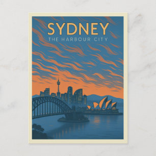 Sydney, Die Hafenstadt Postkarte