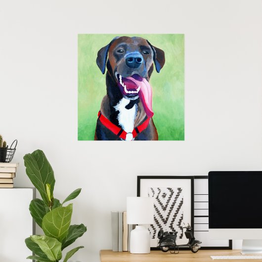 Sydney Dog Art Large Print Poster (Heimbüro)