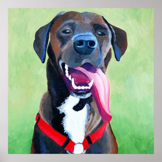 Sydney Dog Art Large Print Poster (Vorne)