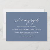 Sydney Dusty Blue Modern Wedding Save The Date (Vorderseite)
