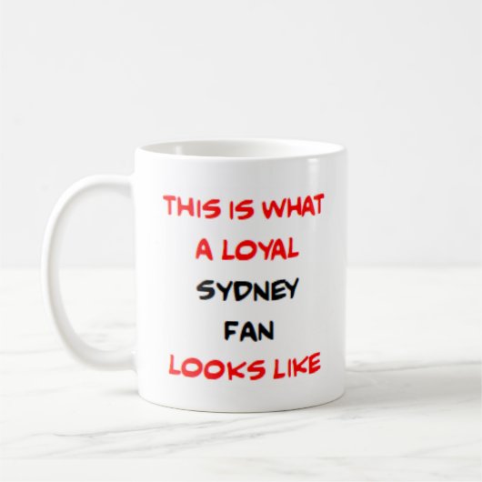 sydney fan, loyal kaffeetasse (Links)