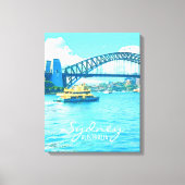 Sydney Ferry Harbour Bridge Leinwanddruck (Vorderseite)