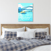 Sydney Ferry Harbour Bridge Leinwanddruck (Insitu (Schlafzimmer))