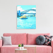 Sydney Ferry Harbour Bridge Leinwanddruck (Insitu (Wohnzimmer))