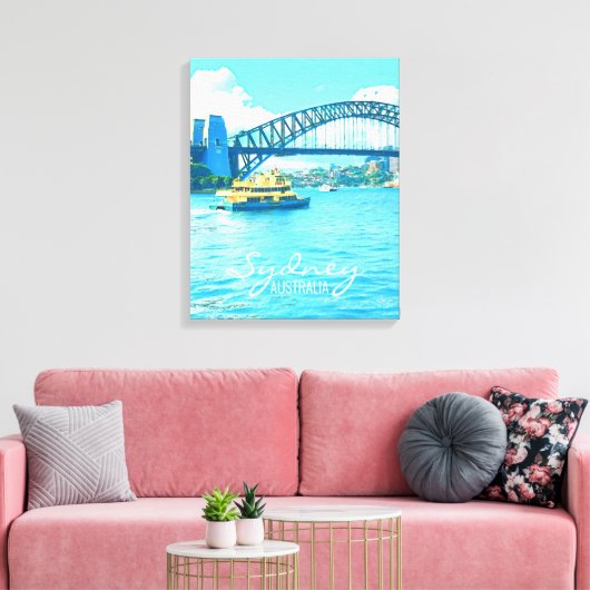 Sydney Ferry Harbour Bridge Leinwanddruck (Insitu (Wohnzimmer))