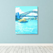 Sydney Ferry Harbour Bridge Leinwanddruck (Insitu (Holzboden))