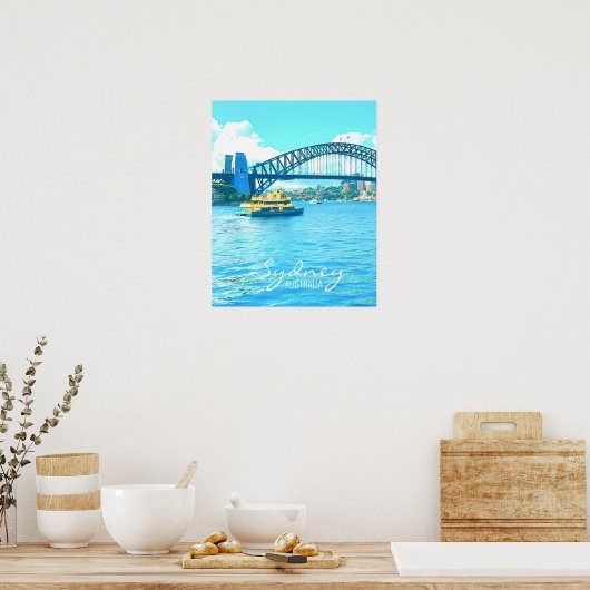 Sydney Ferry Harbour Bridge Poster (Küche)