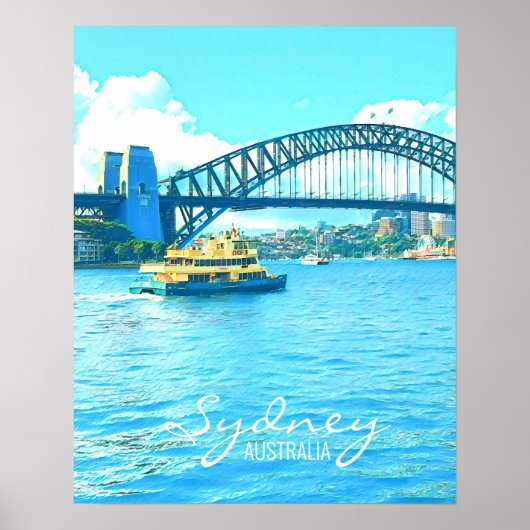 Sydney Ferry Harbour Bridge Poster (Vorne)