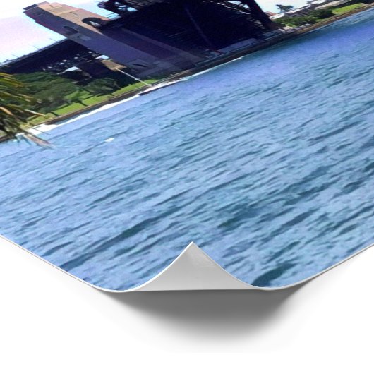 Sydney Ferry Harbour Bridge Poster (Ecke)