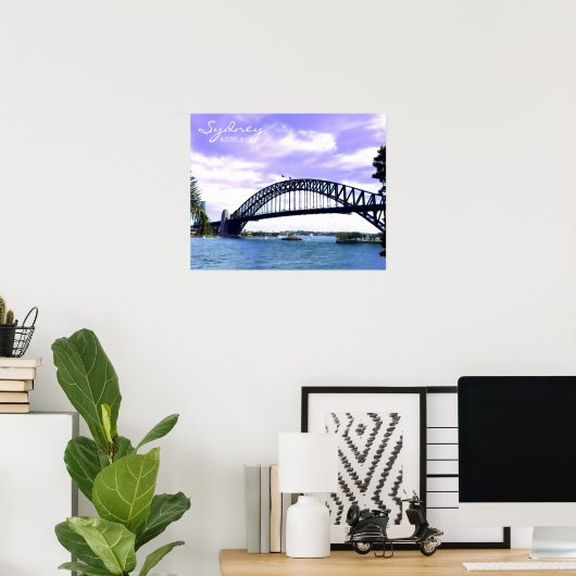Sydney Ferry Harbour Bridge Poster (Heimbüro)