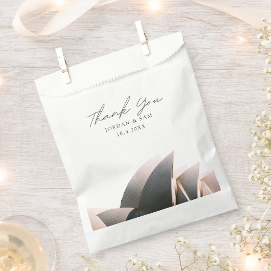 Sydney Gastgeschenk Hochzeit Opera House Danke Fot Geschenktütchen (Ausgeschnitten)