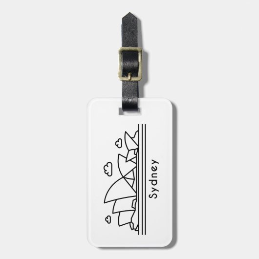 Sydney Gepäckanhänger (Vorderseite vertikal)
