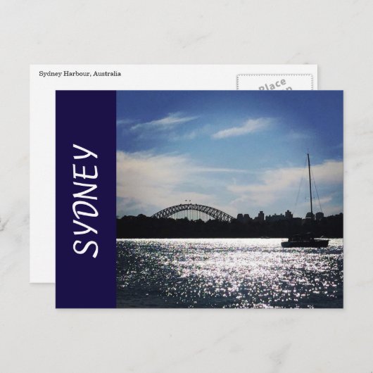 Sydney Glitzern Postkarte (Vorne/Hinten)