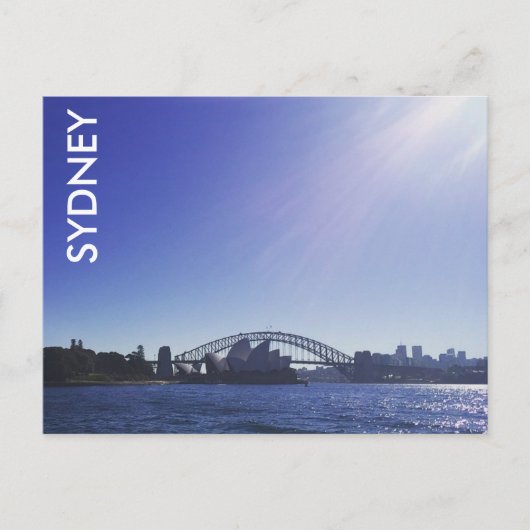 Sydney Glitzern Postkarte (Vorderseite)