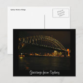 Sydney-Grüße Postkarte (Vorne/Hinten)