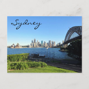Sydney-Hafen blau Postkarte