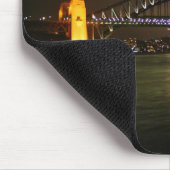 Sydney-Hafen-Brücke nachts Mousepad (Ecke)