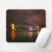 Sydney-Hafen-Brücke nachts Mousepad (Mit Mouse)