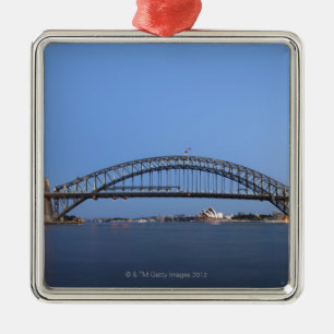 Sydney-Hafen-Brücke und Opernhaus an der Dämmeru Ornament Aus Metall