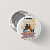 Sydney Hafen Button (Vorne & Hinten)