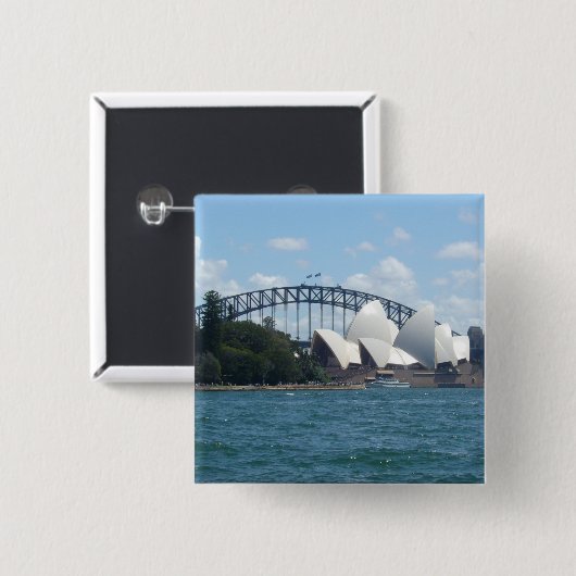 Sydney-Hafen Button (Vorne & Hinten)