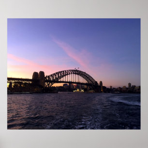 Sydney-Hafen-Sonnenuntergang Poster