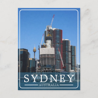 Sydney-Hafen-Stadtbild im malerischen Stil Feiertagspostkarte