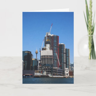Sydney-Hafen-Stadtbild im malerischen Stil Karte