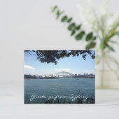 Sydney Hafenblick Postkarte (Stehend Vorderseite)