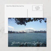 Sydney Hafenblick Postkarte (Vorne/Hinten)