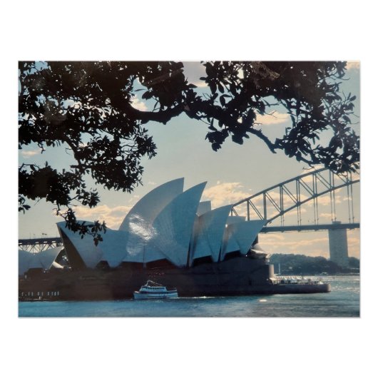 SYDNEY HARBER, AUSTRALIA OPERA HOUSE Glossy Poster (Vorderseite)