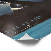 SYDNEY HARBER, AUSTRALIA OPERA HOUSE Glossy Poster (Ecke)
