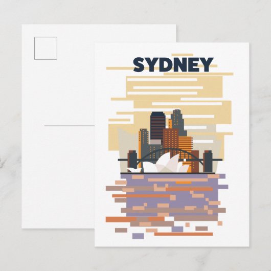 Sydney Harbor Einladungspostkarte (Vorne/Hinten)