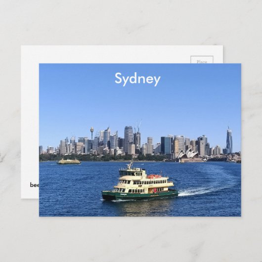 Sydney Harbor Postkarte (Vorne/Hinten)