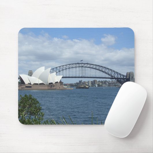 Sydney Harbor Skyline Mousepad (Mit Mouse)