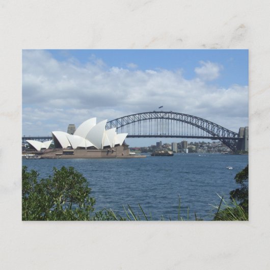 Sydney Harbor Skyline Postcard Postkarte (Vorderseite)