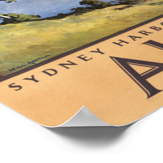 Sydney Harbour Australia Poster (Ecke)