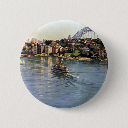 Sydney Harbour, Australien Button (Vorderseite)
