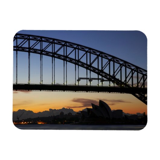 Sydney Harbour Bridge and Sydney Opera House at 2 Magnet (Horizontal)