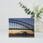 Sydney Harbour Bridge and Sydney Opera House at 2 Postkarte (Stehend Vorderseite)
