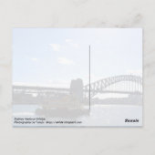 Sydney Harbour Bridge Australien Postcard Postkarte (Rückseite)