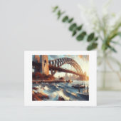 Sydney Harbour Bridge Australien Postkarte (Stehend Vorderseite)