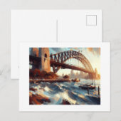 Sydney Harbour Bridge Australien Postkarte (Vorne/Hinten)