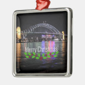 Sydney Harbour Bridge - Frohe Weihnachten! Ornament Aus Metall (Links)