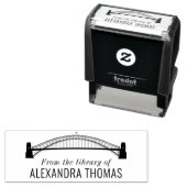 Sydney Harbour Bridge "From the Library" Book Permastempel (Beispiel)